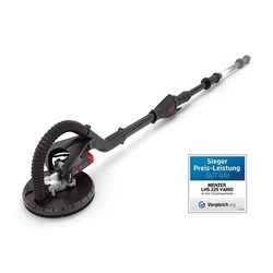 Menzer Langhalsschleifer LHS 225 Vario inkl. Tragetasche und Zusatzgriff Schleifteller: 225mm, Gewicht: 4,2Kg, Länge: 1550-1950mm Nr. 111 080 000