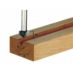 Festool V-Nutfräser HS S8 D11/9,5/60° Nr. 490997