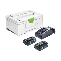 Festool Energie-Set SYS3 ENG 18V 2x4,0/TCL6 Nr. 576811 inkl. 2x Akkupack BP 18 Li 4,0 HPC-ASI, Schnellladegerät TCL 6, Systainer SYS3 M 187