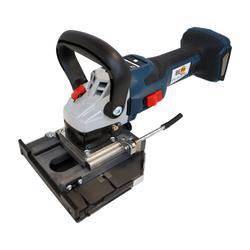 BEPo Akku-Montagefräse FFS 151-2E-0 18V, ohne Akkus/Ladegerät, mit drehbarem Motor, DistaClip-Set, Diamant-Trennscheibe 150mm, im Holzkoffer Nr. 6154/001