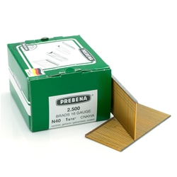 PREBENA N40CNKHA Stauchkopfnägel (Brads) verzinkt geharzt (Inhalt VE: 2500 Stück)