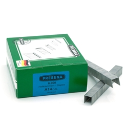 PREBENA A14CAL Heftklammern Aluminium (Inhalt VE: 6000 Stück)