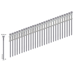 PREBENA CSS28/65RFRI Coil-Nagelschrauben rost- u. säurebeständig Ringschaft (Inhalt VE: 4800 Stück)