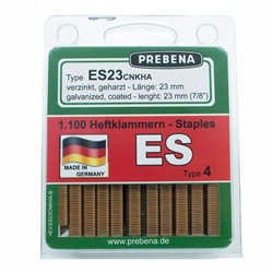 PREBENA ES23CNKHA-B Heftklammern im Blister verzinkt geharzt (Inhalt VE: 1100 Stück)
