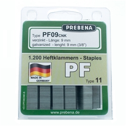 PREBENA PF09CNK-B Heftklammern im Blister verzinkt (Inhalt VE: 1200 Stück)