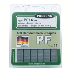PREBENA PF14CNK-B Heftklammern im Blister verzinkt (Inhalt VE: 600 Stück)