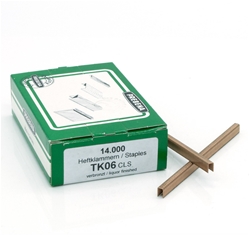 PREBENA TK06CLS Heftklammern verbronzt (Inhalt VE: 14000 Stück)