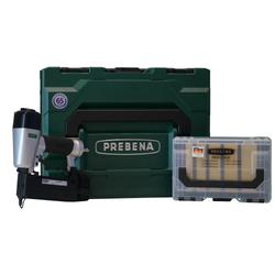 PREBENA 2P-J50SDS-SE Druckluftnagler SPECIAL EDITION 65 JAHRE inkl. J-Box (12500 Stauchkopfnägel 19-40 mm)