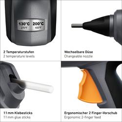 Steinel Akku-Heißklebepistole MobileGlue 3011 inkl. Akku und Ladegerät Nr. 069018