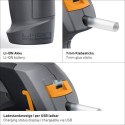 Steinel Akku-Heißklebepistole MobileGlue 1007, integrierter Li-ION-Akku Nr. 084288