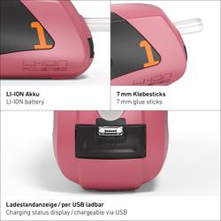 Steinel Akku-Heißklebepistole MobileGlue 1007-S rapture rose, integrierter Li-ION-Akku Nr. 085902