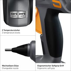 Steinel Akku-Heißklebepistole PRO MobileGlue 5011 AMP inkl. 2,0 Ah Akku+Ladegerät Nr. 088378