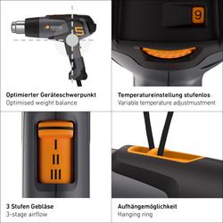 Steinel Heißluftgebläse PRO HM 2120 E Faltschachtel Nr. 089603