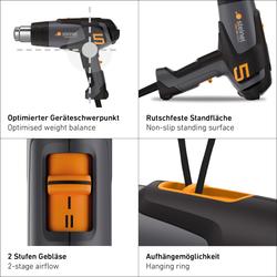 Steinel Heißluftgebläse PRO HM 2320 E KFZ-Reparatur-Set Nr. 091743