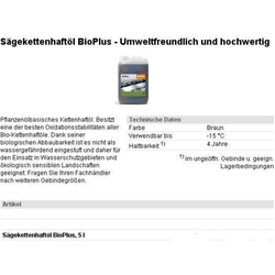 Stihl Bio-Sägekettenhaftöl a 5 Liter Nr. 0781 516 3004