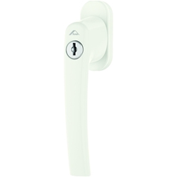 Roto Line Fenstergriff abschließbar Stift 35mm Natursilber 40 Nm, ohne Logo, 10mm Nocken mit Schrauben M5x45mm (MG:17) 280399
