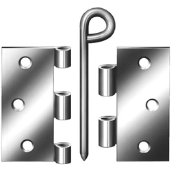 Starke Scharniere 89x89mm mit losem Ring-Stift hell verzinkt Nr. 000614090ZR EAN 4003984050524