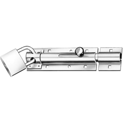 Bolzen-Türschlossriegel 130mm hell verzinkt Nr. 000104130Z EAN 4003984600507