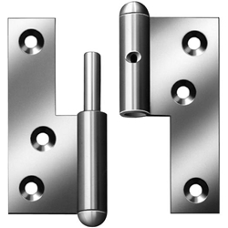 Tür-Aufschraubband rechts 80x28x72mm hell verzinkt Nr. 000861081Z EAN 4003984090407