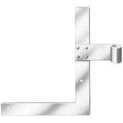 Haustür-Winkelband Fensterladen-Winkelband (1xRs, 1xLs geben) 200x250x13mm hell verzinkt Nr. 000115250Z EAN 4003984320481