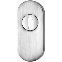 Schieberosette oval PZ ZA 11,5mm Edelstahl gebürstet