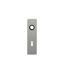 FSB ZT-Kurzschild, BB gelocht, E72, Aluminium, 14 1402, eckig, Neusilberfarbig eloxiert sichtbar verschraubt, mit Stütznocken Nr. 0 14 1402 00002 0205