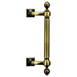 Basch Stoßgriff 370.200.M3 Messing brüniert für Systembefestigung