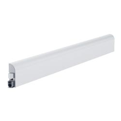 Athmer Türabsenkdichtung, 860mm, Wind Ex, weiß, beschichtet verdeckt verschraubt, B 13,5mm, H 44mm, Hub 11mm, einseitig, ALU (mit Zubehör 5955) Nr. 1-311-0860
