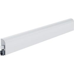 Athmer Türabsenkdichtung, 1110mm, Wind Ex, weiß, beschichtet verdeckt verschraubt, B 13,5mm, H 44mm, Hub 11mm, einseitig, ALU (mit Zubehör 5955) Nr. 1-311-1110