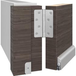 Athmer Türabsenkdichtung, 1110mm, Wind Ex, weiß, beschichtet verdeckt verschraubt, B 13,5mm, H 44mm, Hub 11mm, einseitig, ALU (mit Zubehör 5955) Nr. 1-311-1110