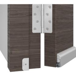 Athmer Türabsenkdichtung, 1110mm, Wind Ex, silber, eloxiert verdeckt verschraubt, B 13,5mm, H 44mm, Hub 11mm, ALU (mit Zubehör 5955) Nr. 1-310-1110