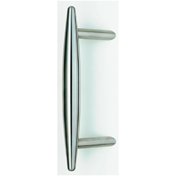 Stoßgriff 004-S Edelstahl matt inkl. Befestigung 12 EmS D:35/H:310/B:50/T:85/BA:210mm