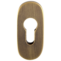 Schieberosette PZ (oval) Bronze matt lackiert H:78mm B:36mm T:11mm