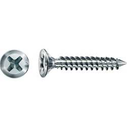 SPAX Fensterbauschraube 4.0x28mm FEX-CUT Titan Silber, Senkkopf, mit Bremsrippen Cut-Spitze, optimierte Oberfläche Nr. 0521470400282