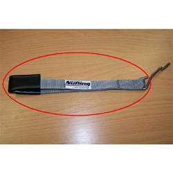 Fenstertragegurt schwarz 36.709-25 mit Haken 22x70mm, Handschutz 150x80mm