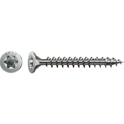 SPAX-T Spanplattenschraube 3.5x25mm Edelstahl A2, I-Stern, (T-STAR plus) 4CUT, Senkkopf, Vollgewinde Nr. 1197000350253