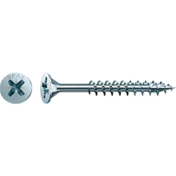 SPAX-S Spanplattenschraube PZ 4.0x45mm WIROX, Flachkopf, 4Cut HP Teilgewinde Nr. 0291010400455