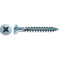 SPAX-S Spanplattenschraube PZ 4.5x45mm WIROX, Flachkopf, S-Spitze HP Vollgewinde mit 2,5mm Kopfbohrung Nr. 0271010450455