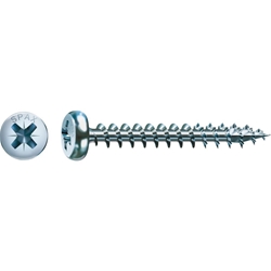 SPAX-S Spanplattenschraube PZ 4.5x35mm WIROX, Rundkopf, 4CUT HP Vollgewinde Pan Head Nr. 0231010450355