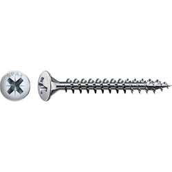 SPAX-S Spanplattenschraube PZ 4.0x25mm vernickelt, Linsenkopf, 4CUT HP Vollgewinde Nr. 0241030400255