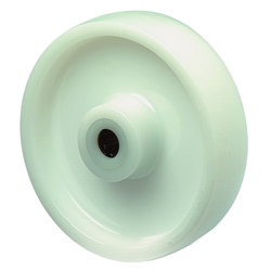 Rad, Rad Ø 100mm, Kunststoff weiß, Radb. 34mm, Nabenl. 38mm, Rollenlager, Radk. Kunststoff, Tragkr. 125kg Nr. B10.100