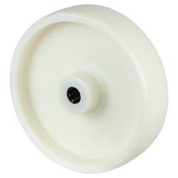 Rad, Rad Ø 200mm, Kunststoff weiß, Radb. 50mm, Nabenl. 60mm, Rollenlager, Radk. Kunststoff, Tragkr. 450kg Nr. B10.200