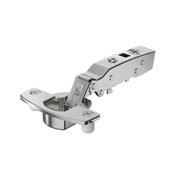 Hettich Sensys 110°-Scharnier mit integrierter Dämpfung (Sensys 8645i), vernickelt, vorliegend, Öffnungswinkel 110°, Bohrbild TH 52x5,5mm, Schnellmontage Flash (ø 10x11) 9073611