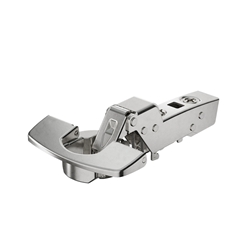 Hettich Sensys 110°-Scharnier ohne integrierte Dämpfung (Sensys 8645), vernickelt, einliegend, Öffnungswinkel 110°, Bohrbild TH 52x5,5mm, TS 48x6mm, Schnellmontage Fix (ø 10x6) 9073646