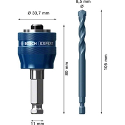 Bosch EXPERT Power Change Plus Adapter, 11mm, TCT-Bohrer, 8,5x105mm, 2-tlg. Nr. 2608900526