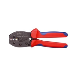 Knipex PreciForce® Crimpzange mit Mehrkomponenten-Hüllen brüniert 220 mm Nr. 97 52 30