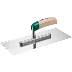 Glättekelle, Rostfrei 280x130mm, 8x8mm Zahnung (fortis)