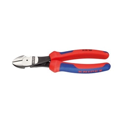 Knipex Kraft-Seitenschneider mit Mehrkomponenten-Hüllen schwarz atramentiert 250 mm Nr. 74 02 250