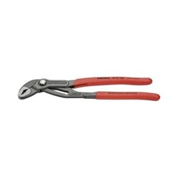 Knipex Cobra® Hightech-Wasserpumpenzange mit rutschhemmendem Kunststoff überzogen grau atramentiert 150 mm Nr. 87 01 150