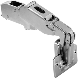 Blum CLIP top Weitwinkelscharnier 170°, Mittelanschlag, mit Feder, Topf: Schrauben, vernickelt (VE:25) Nr. 71T6650